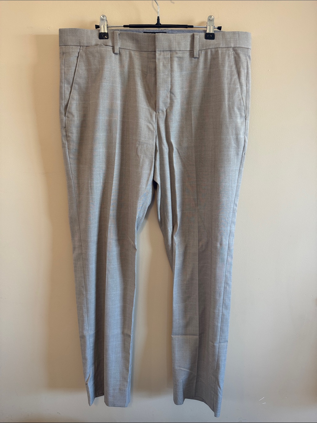 Rw&Co. Light Gray Men's Dress Pants - Classic Tailored Fit